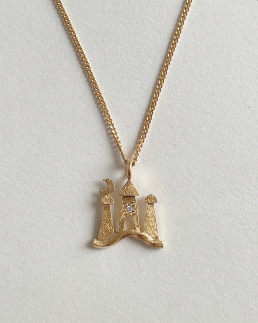 Diamond City Silhouette no. 1 Pendant